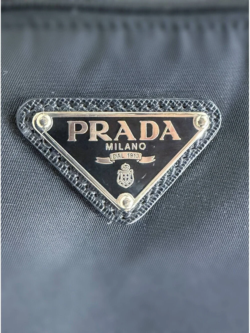Prada Re-Nylon and Saffiano Leather Trolley Weekender Bag